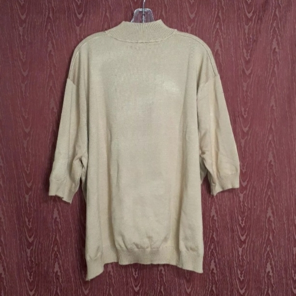 THE DELTA BOX Women's DELTA SIGMA Knit Top Beige/Red Crewneck 4X (XXXXL) NWOT - Picture 4 of 7